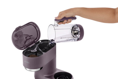 Single Serve Frappe, Iced, and Hot Coffee Maker and Blender, Single Serve Iced Coffee Maker with Reusable Tumblers and Coffee Filter, Lavender