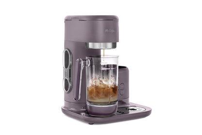 Single Serve Frappe, Iced, and Hot Coffee Maker and Blender, Single Serve Iced Coffee Maker with Reusable Tumblers and Coffee Filter, Lavender